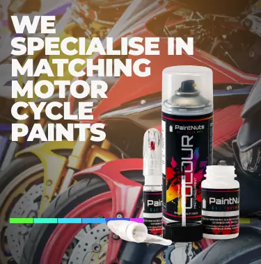We specialise in matching Motorcycle Paints